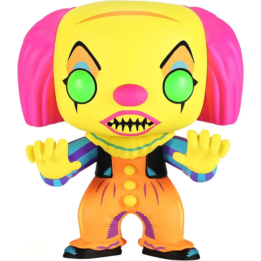 Funko Movie: IT- Pennywise (Black Light)(Exc), Collectible Action Vinyl Figure