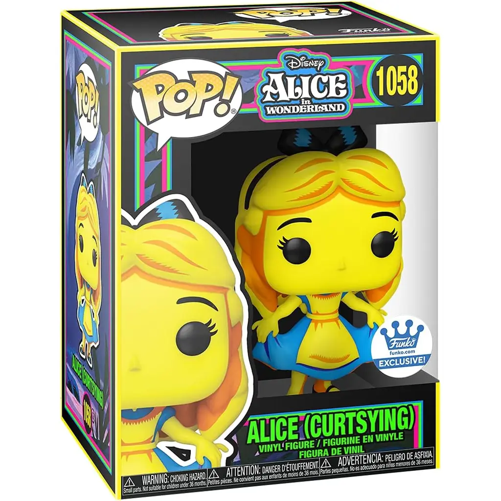 Funko Pop! Disney: Alice Harikalar Diyarında - Alice Curtsying (Blacklight Exclusive)