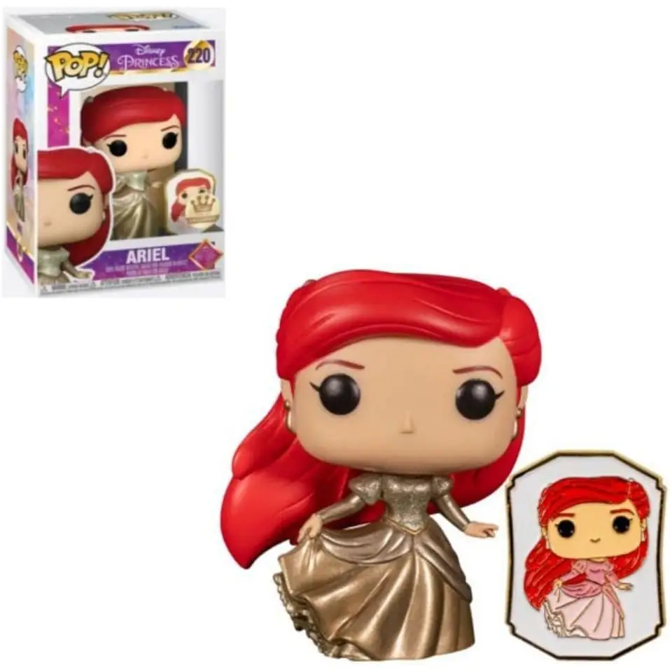 FUNKO POP Disney Ariel Gold Exclusive with Pin - Purple