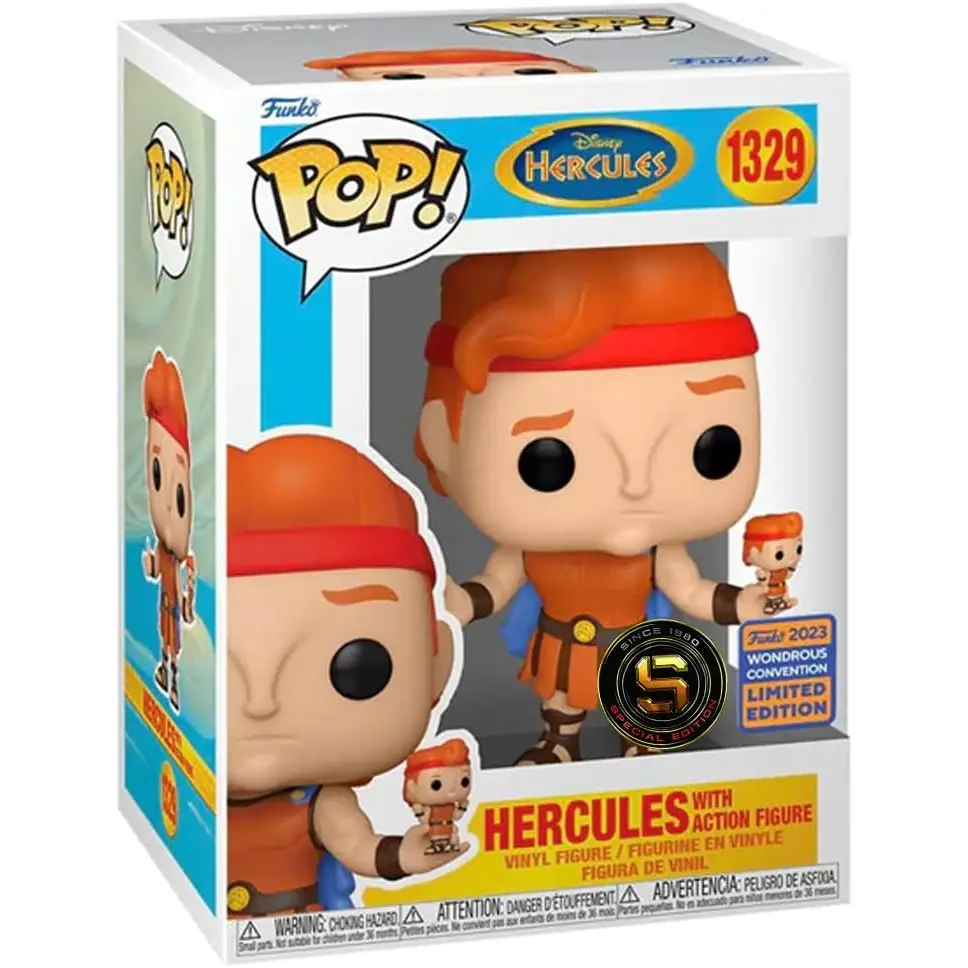 Funko Pop Disney: Hercules - Hercules With Action Figure (Convention Limited Edition)