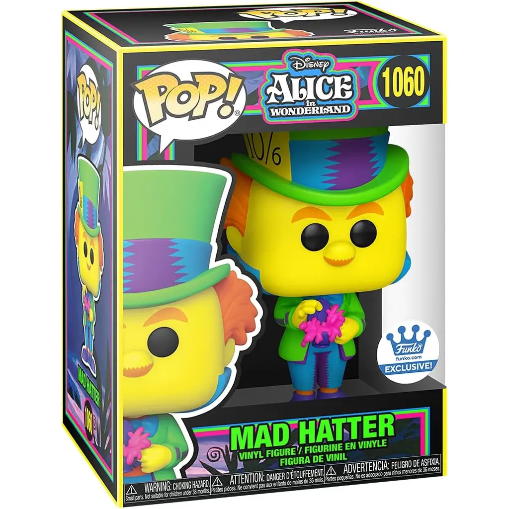 Funko Pop!Disney's Alice Harikalar Diyarında - Çılgın Şapkacı Siyah Işık Özel