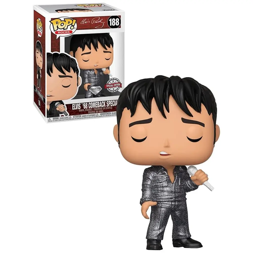 Funko POP! Rocks: Elvis-'68ComebackSpecial(DGLT)