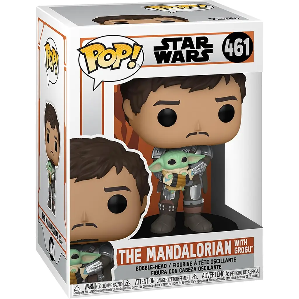 Funko POP! Star Wars: The Mandalorian - Mando Holding Grogu
