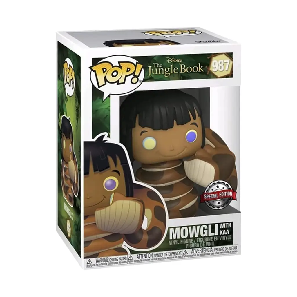 Funko Pop! The Jungle Book: Mowgli with Kaa Vinyl Figure Special Edition Exclusive