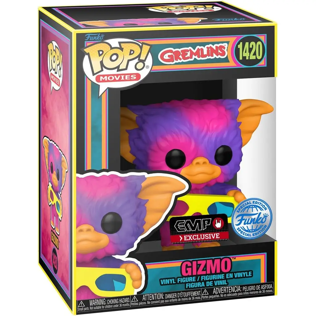 Gremlins Gizmo Black Light Pop! Vinyl Figure - Entertainment Earth Exclusive