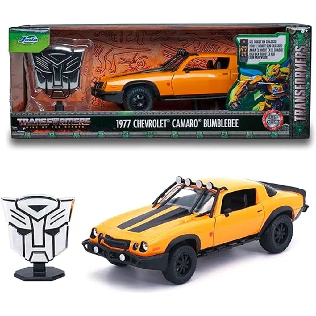 Jada Transformers 1977 Chevrolet Camaro Bumblebee Diecast Model Araba