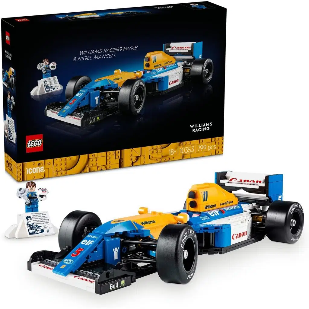 LEGO 10353 Icons Williams Racing FW14B ve Nigel Mansell
