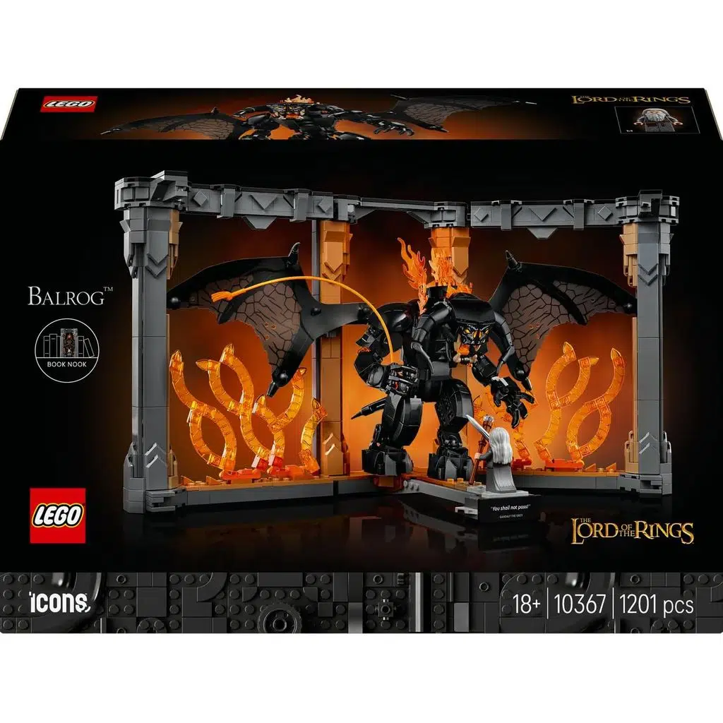 LEGO 10367 Icons Yüzüklerin Efendisi: Balrog Kitaplık Dekoru