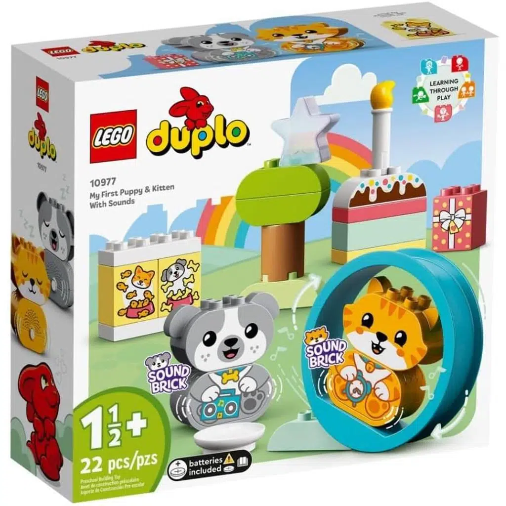 LEGO 10977 DUPLO Sesli İlk Yavru Köpeğim ve Yavru Kedim