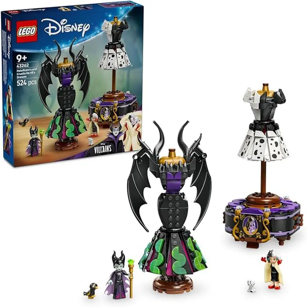 LEGO 43262 Disney Kötüleri Malefiz'in ve Cruella De Vil'in Elbiseleri 