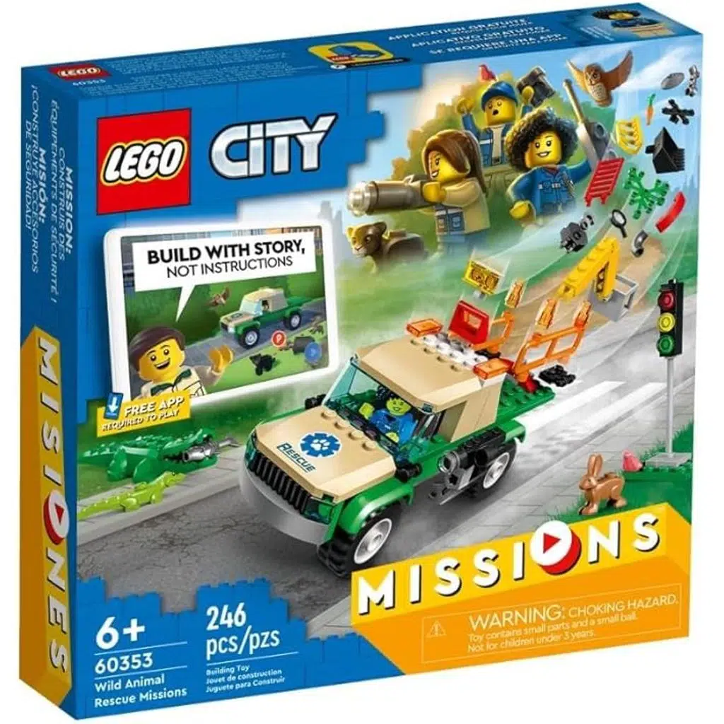 LEGO 60353 City Vahşi Hayvan Kurtarma Görevleri 