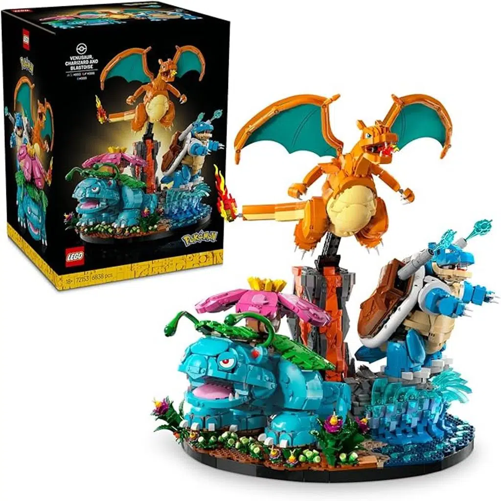 LEGO 72153 Pokémon Venusaur, Charizard ve Blastoise 