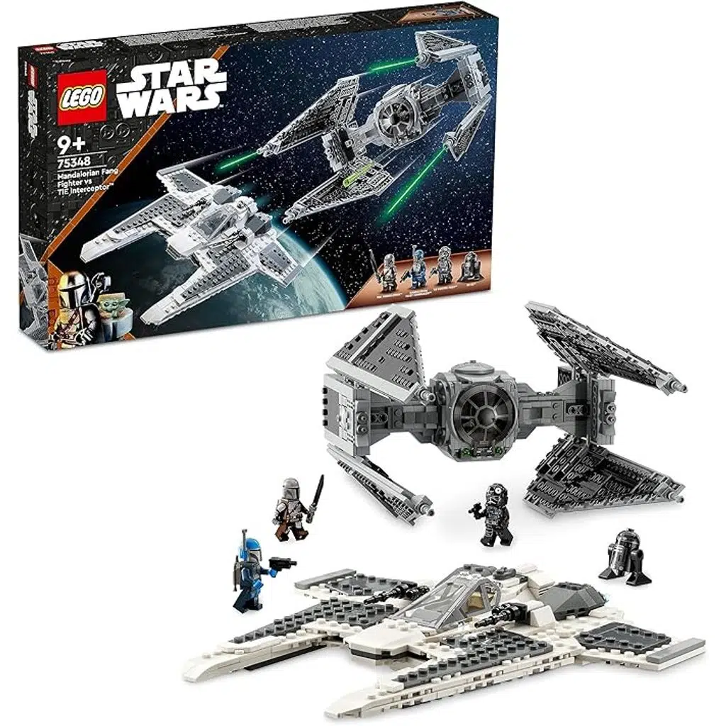 Lego 75348 Star Wars Mandalorian Fang Fighter TIE Interceptora Karşı