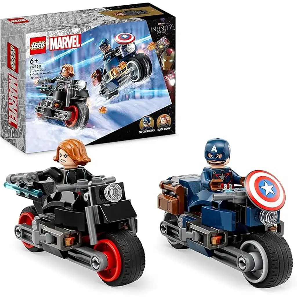 LEGO 76260 Marvel Black Widow ve Kaptan Amerika Motosikletleri 