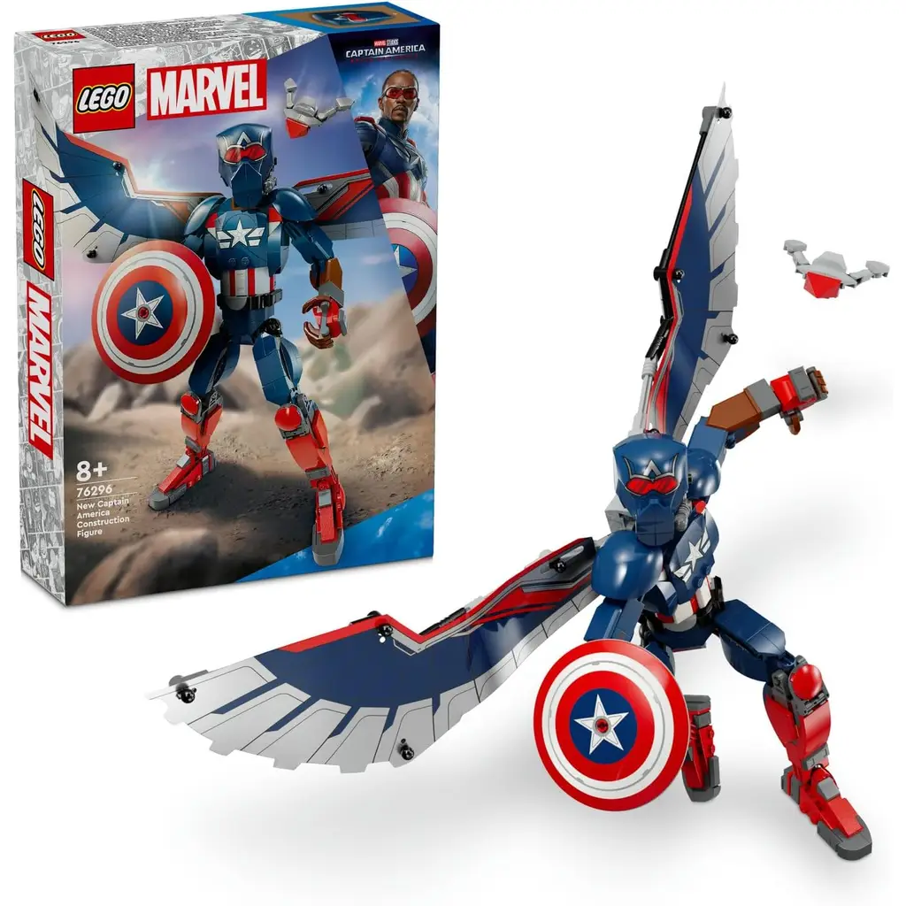 LEGO 76296 | Marvel Yeni Kaptan Amerika Yapım Figürü 