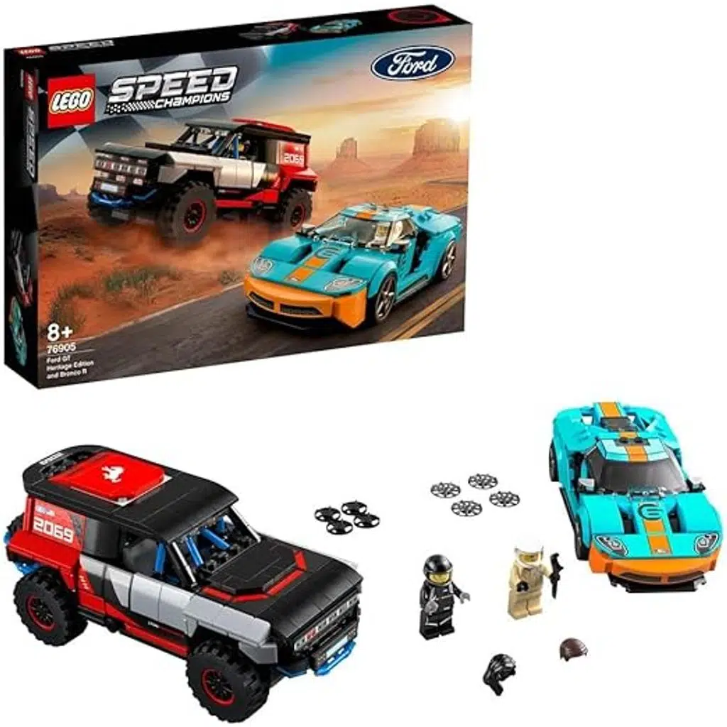 LEGO 76905 Speed Champions Ford Gt Heritage Edition And Bronco R