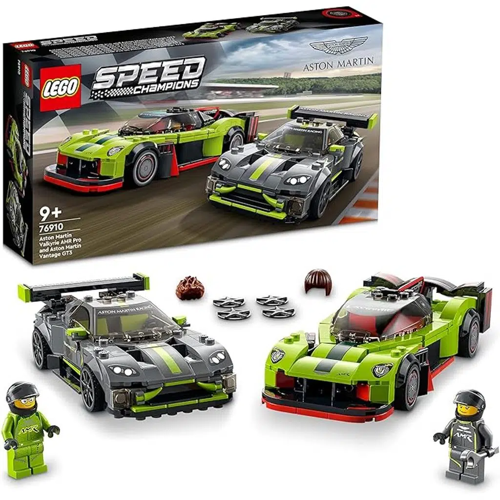 LEGO 76910 Speed Champions Aston Martin Valkyrie AMR Pro ve Aston Martin Vantage GT3 