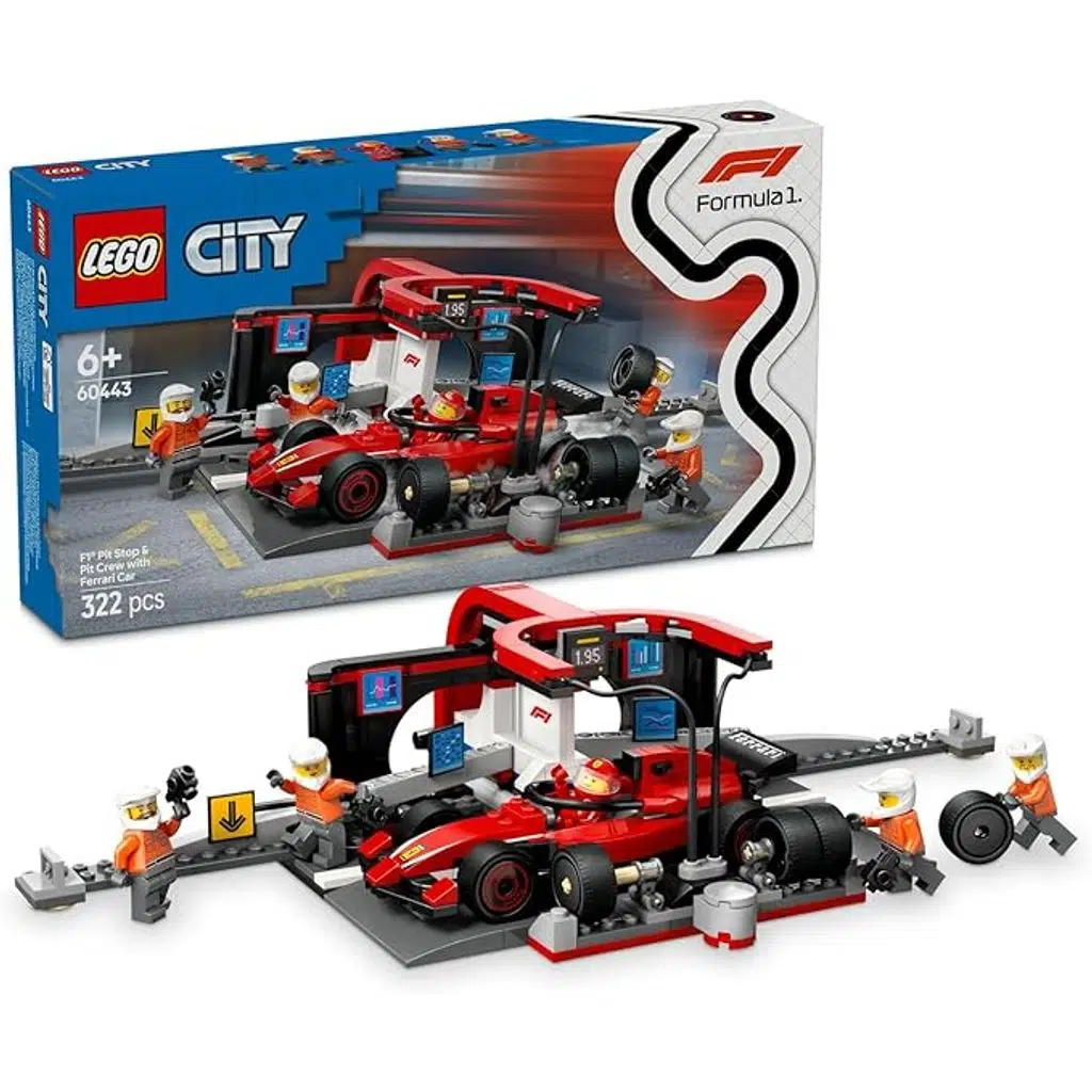 LEGO City 60443 Ferrari Arabalı F1 Pit Stop ve Pit Ekibi