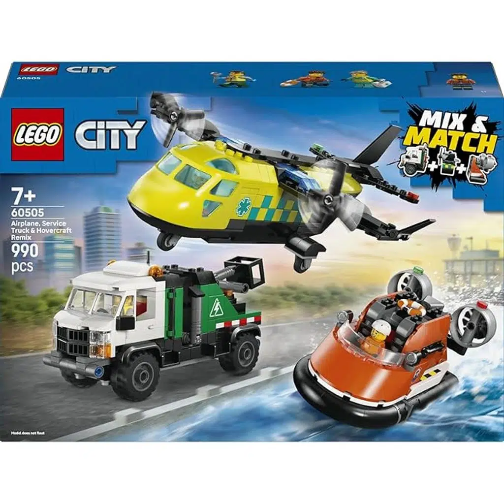 LEGO City 60505 Uçak, Servis Kamyonu ve Hoverkraft Karışımı