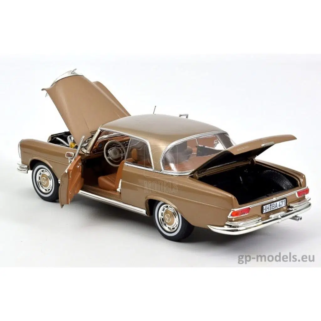Norev Mercedes 250 SE Coupe 1969 W111 Gold Metallic Model Car 1:18