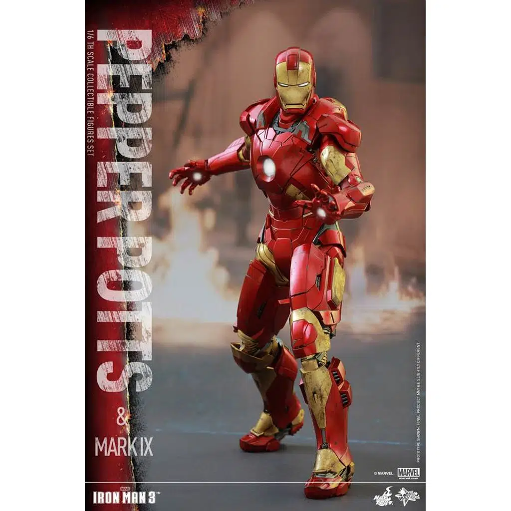 Pepper Potts and Mark IX 1:16 Figürü
